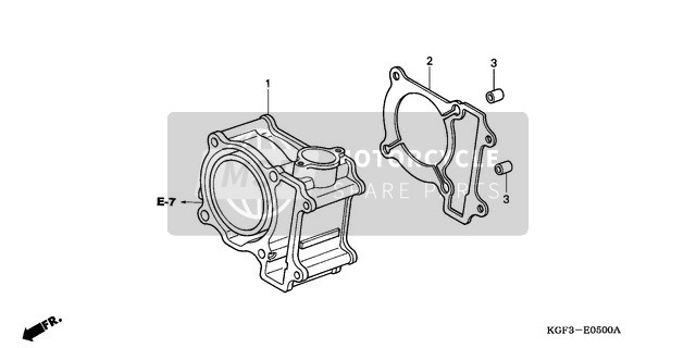 Honda NES150 2004 Cylindre pour un 2004 Honda NES150